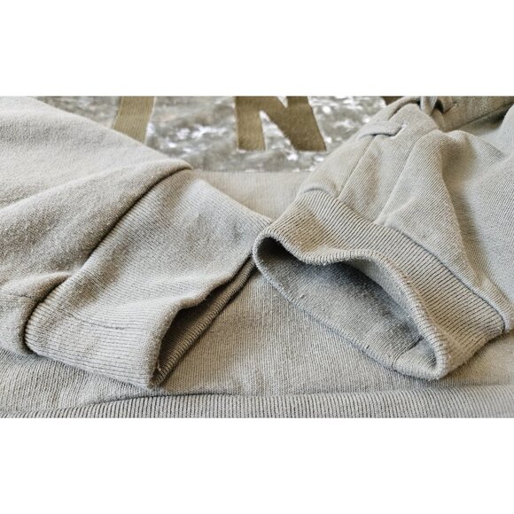 Victoria Secret Fleece Lined Cropped Pullover Sweatshirt Womens M Green Hooded - Picture 4 of 15